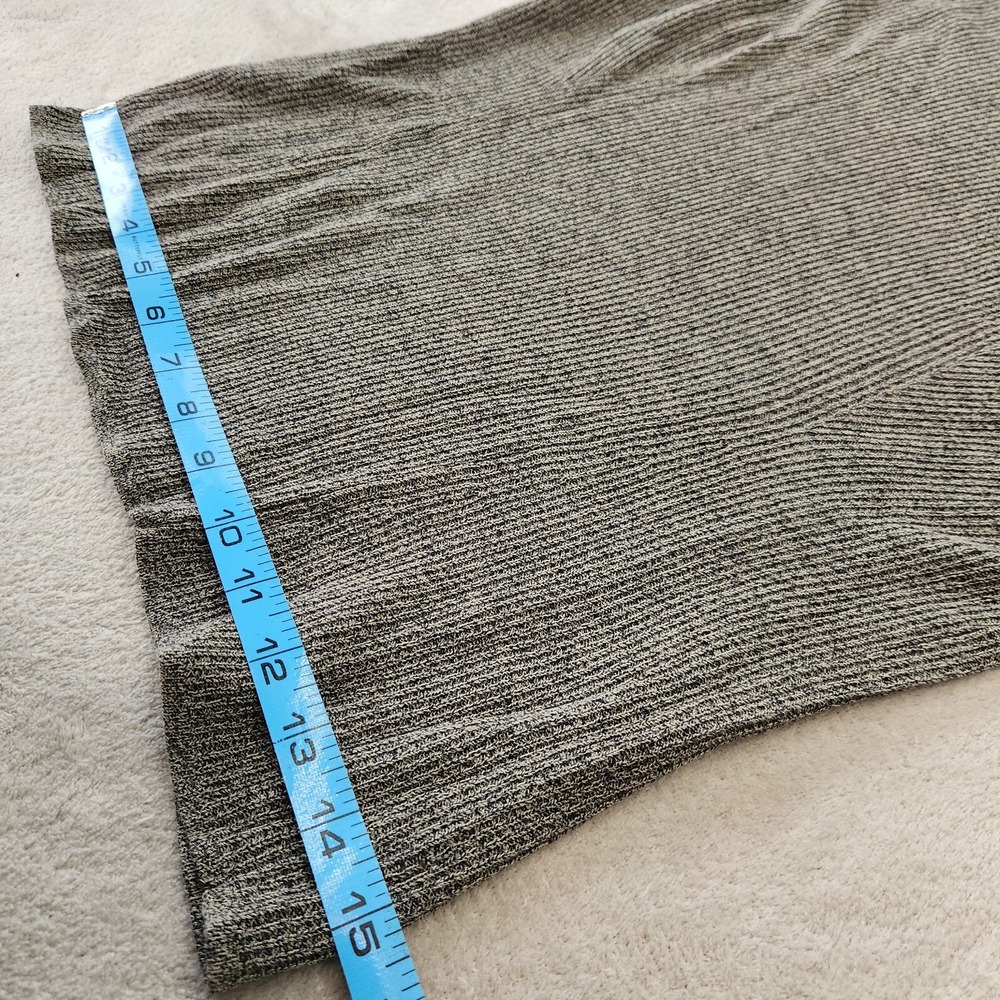 Donna Karan Vintage Gray Ribbed Knit Sweater 90s Minimalist Designer Small - Picture 9 of 10